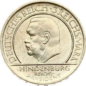 Germany Weimar Republic 3 Reichsmark 1929 A Weimar Constitution