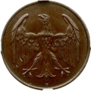 Germany Weimar Republic 4 Reichspfennig 1932F NGC MS 62 BN