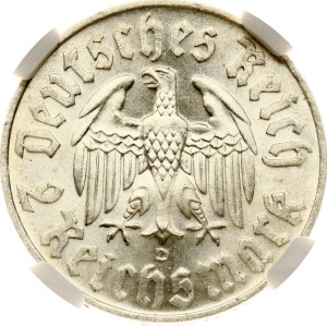 Germany Third Reich 2 Reichsmark 1933 D Martin Luther NGC MS 64