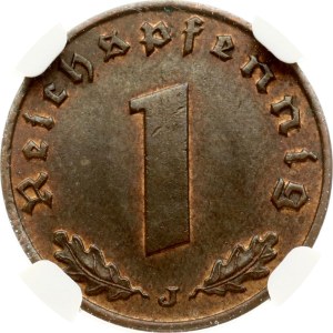 Germany Third Reich 1 Reichspfennig 1938 J NGC MS 63 BN