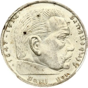 Germany Third Reich 2 Reichsmark 1939 A Hindenburg PCGS MS 63