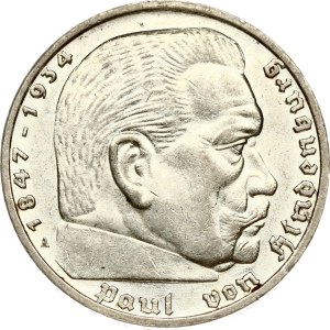Germany Third Reich 5 Reichsmark 1939 A Hindenburg