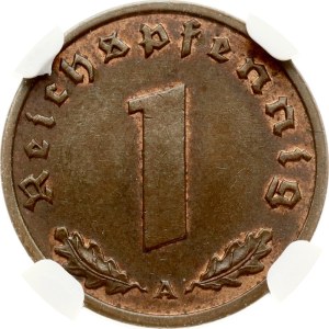 Germany Third Reich 1 Reichspfennig 1939 A NGC MS 63 BN
