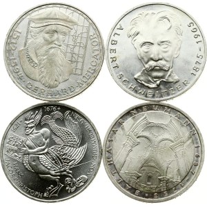 Germany Federal Republic 5 Mark 1969-1978 Lot of 4 coins