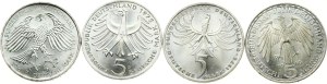 Germany Federal Republic 5 Mark 1969-1978 Lot of 4 coins