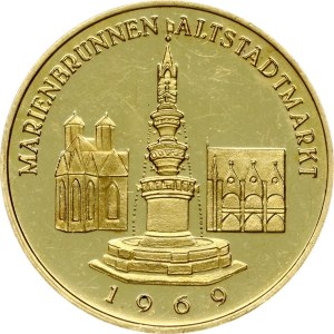 Germany Medal 1969 Volksbank Braunschweig Marienbrunnen Altstadtmarkt