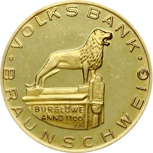 Germany Medal 1969 Volksbank Braunschweig Marienbrunnen Altstadtmarkt