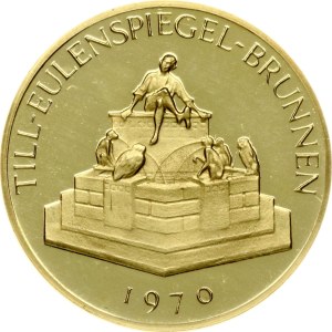 Germany Medal 1970 Volksbank Braunschweig Till - Eulenspiegel - Brunnen