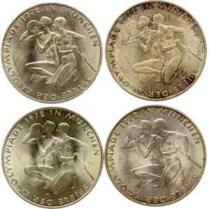Germany Federal Republic 10 Mark 1972 Olympic Games Lot of 4 coins