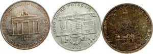 Germany Federal Republic 10 Mark 1991-1995 Lot of 3 coins