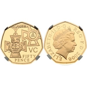 Great Britain Gold 50 Pence 2006 Victoria Cross NGC PF 69 ULTRA CAMEO