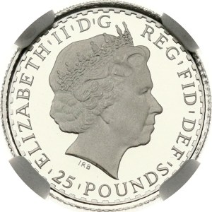 Great Britain 25 Pounds 2008 NGC PF 70 ULTRA CAMEO TOP POP