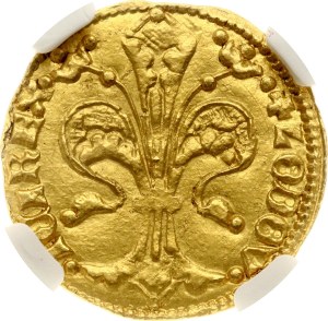 Hungary Goldgulden ND (1342-1382) NGC UNC DETAILS