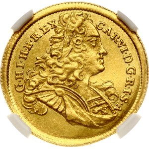 Hungary Transylvania Ducat 1726 NGC MS 62 TOP POP