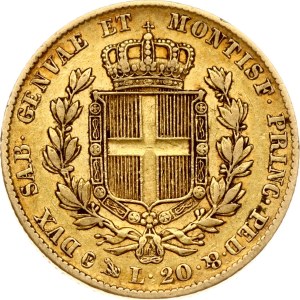 Italy Piedmont-Sardinia 20 Lire 1835 P
