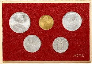 Italy Vatican City 1 - 100 Lire 1950 Jubilee Set Lot of 5 coins
