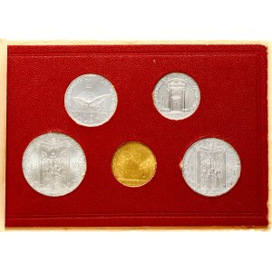 Italy Vatican City 1 - 100 Lire 1950 Jubilee Set Lot of 5 coins