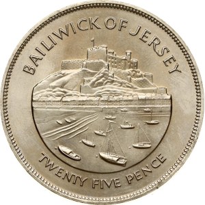 Jersey 25 Pence 1977 Silver Jubilee
