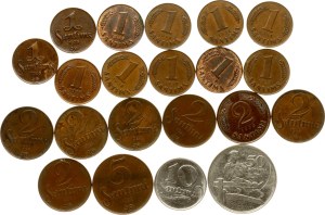 Latvia 1 - 50 Santimu 1922-1939 Lot of 21 coins