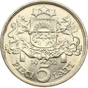 Latvia 5 Lati 1931