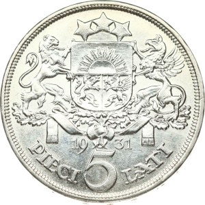 Latvia 5 Lati 1931