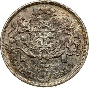Latvia 5 Lati 1931