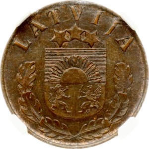 Latvia 2 Santimi 1937 NGC MS 61 BN