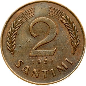 Latvia 2 Santimi 1937