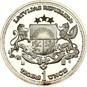 Latvia 1 Ounce ND (1988) 70th Anniversary of Independence