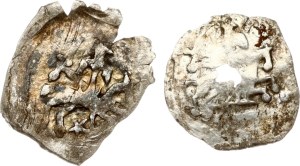 Lithuania Denar ND (1440-1492) Vilnius Lot of 2 coins