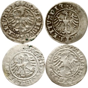 Lithuania Polgrosz 1510-1520 Vilnius Lot of 4 coins