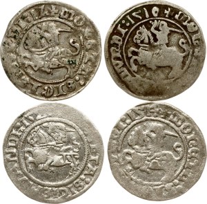 Lithuania Polgrosz 1510-1520 Vilnius Lot of 4 coins