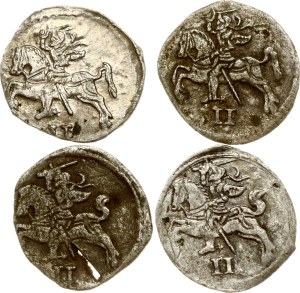 Lithuania Dwudenar 1566-1570 Vilnius Lot of 4 coins