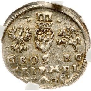 Lithuania Trojak 1595 Vilnius NGC AU 55