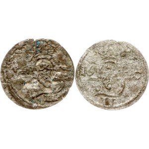 Lithuania Dwudenar 1620-1621 Vilnius Lot of 2 coins