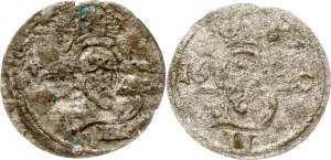 Lithuania Dwudenar 1620-1621 Vilnius Lot of 2 coins