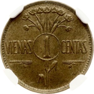 Lithuania 1 Centas 1925 NGC MS 64