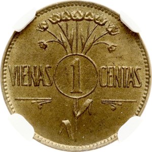 Lithuania 1 Centas 1925 NGC MS 62