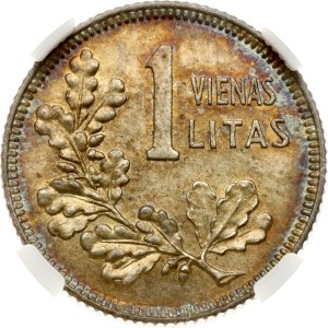 Lithuania 1 Litas 1925 NGC AU 58