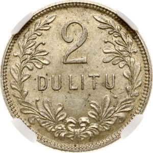 Lithuania 2 Litu 1925 NGC AU 58