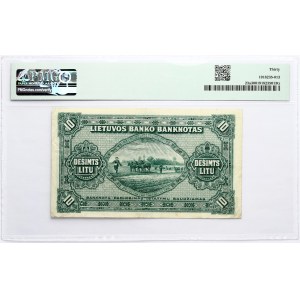 Lithuania 10 Litu 1927 PMG 30 Very Fine