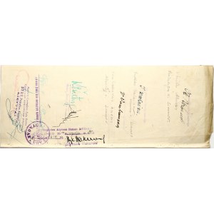 Lithuania Bill of exchange 100 Litu 1932 Alytus Jewish bank