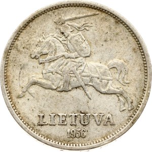 Lithuania 5 Litai 1936 Basanavicius