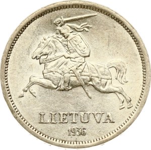 Lithuania 5 Litai 1936 Basanavicius