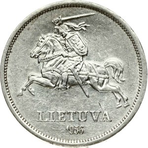 Lithuania 5 Litai 1936 Basanavicius
