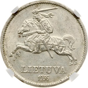Lithuania 10 Litu 1936 Vytautas NGC AU 58