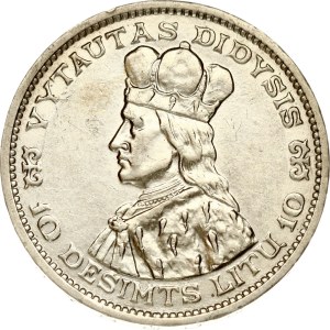 Lithuania 10 Litu 1936 Vytautas