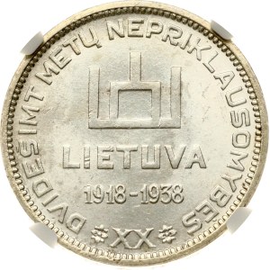 Lithuania 10 Litu 1938 Antanas Smetona NGC MS 62