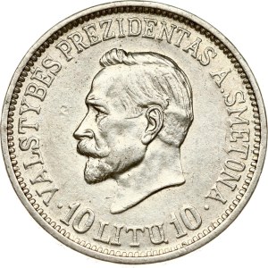 Lithuania 10 Litu 1938 Antanas Smetona