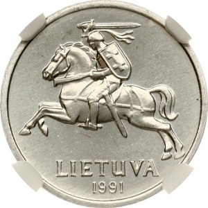 Lithuania 1 Centas 1991 NGC MS 67